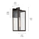 Branner 14" 1-Light Outdoor Wall Light