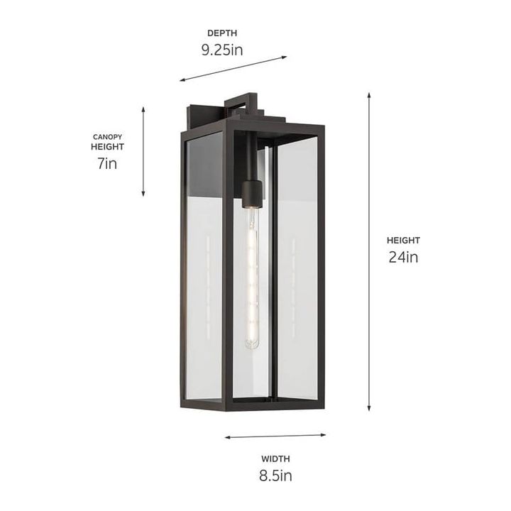 Branner 24" 1-Light Outdoor Wall Light