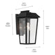 Mathus 13" 1-Light Outdoor Wall Light
