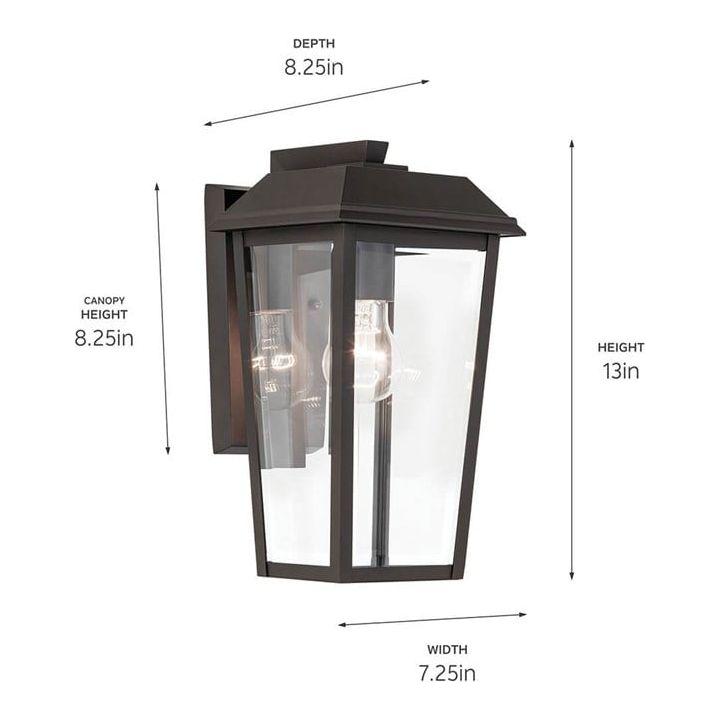 Mathus 13" 1-Light Outdoor Wall Light