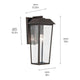 Mathus 18" 1-Light Outdoor Wall Light