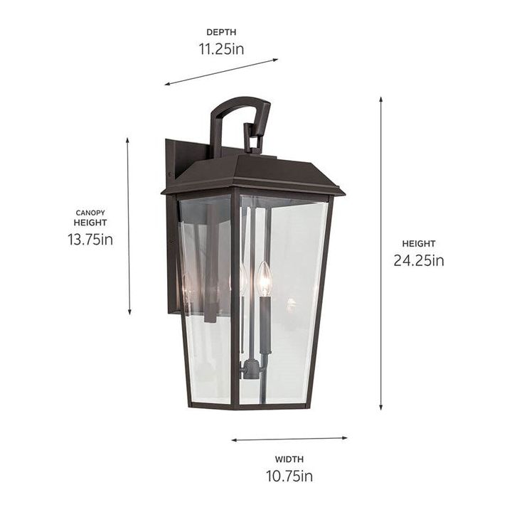 Mathus 24.25" 2-Light Outdoor Wall Light