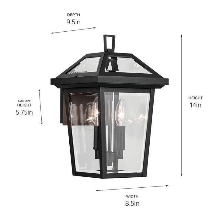 Regence 14" 2-Light Outdoor Wall Light