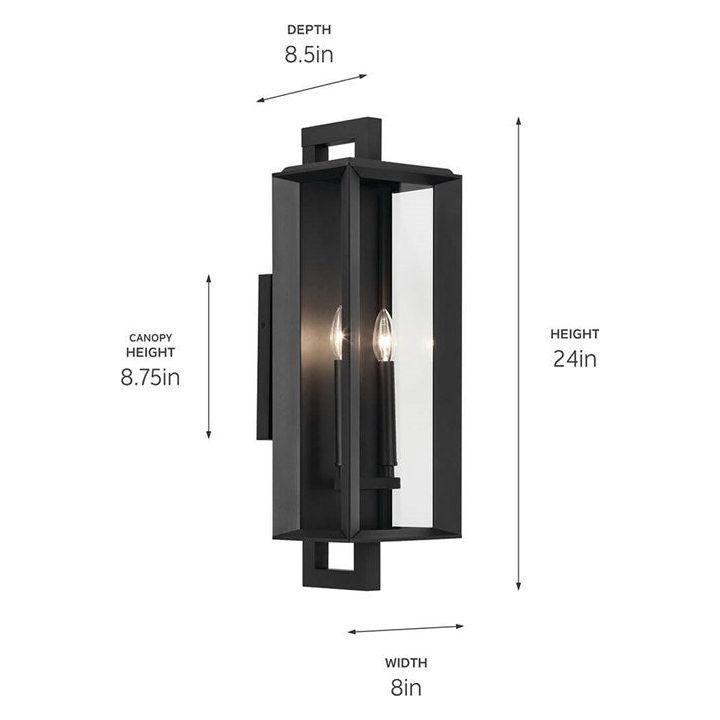 Kroft 24" 2-Light Outdoor Wall Light