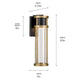Camillo 20" LED Outdoor Wall Light