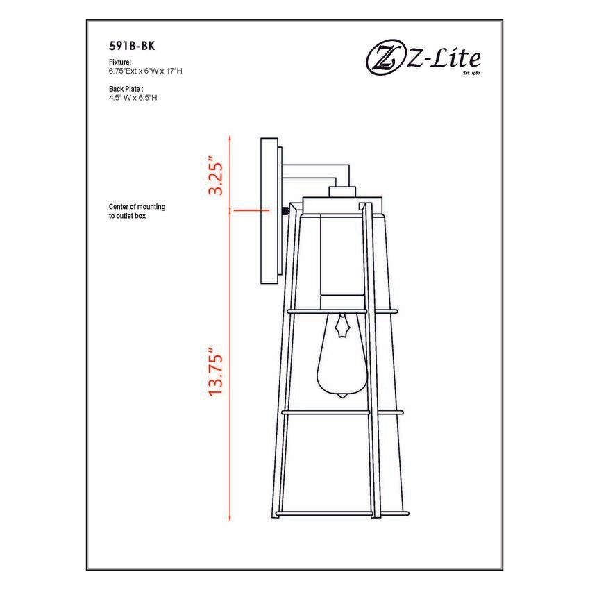 Helix 1-Light 17" Outdoor Wall Light