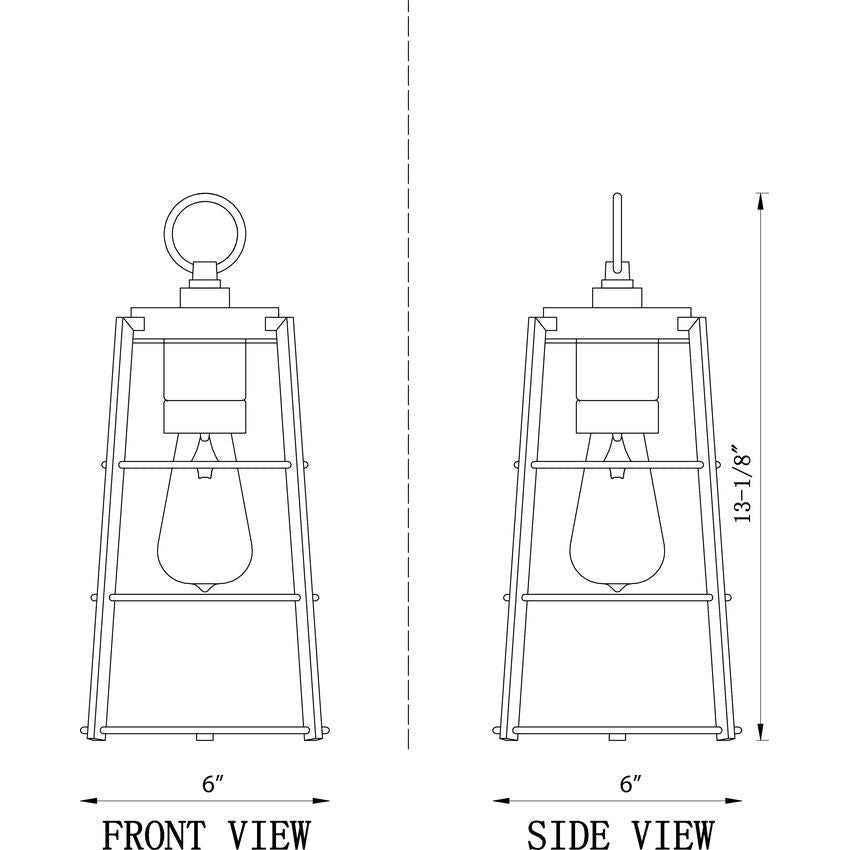 Helix 1-Light 13.25" Outdoor Pendant