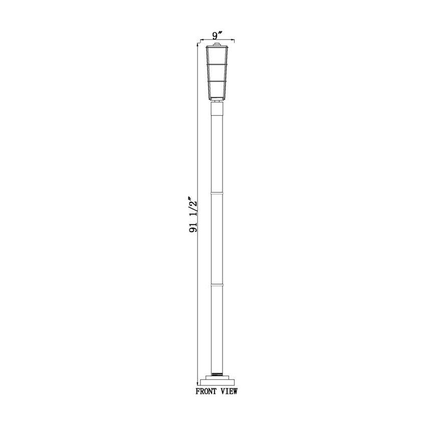 Helix 1-Light Outdoor Post Mounted Fixture