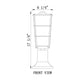 Helix 1-Light Outdoor Pier Mounted Fixture