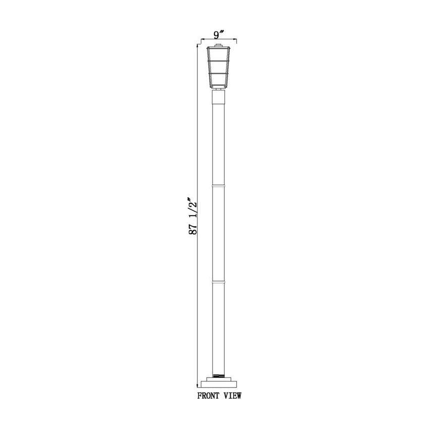 Helix 1-Light Outdoor Post Mounted Fixture