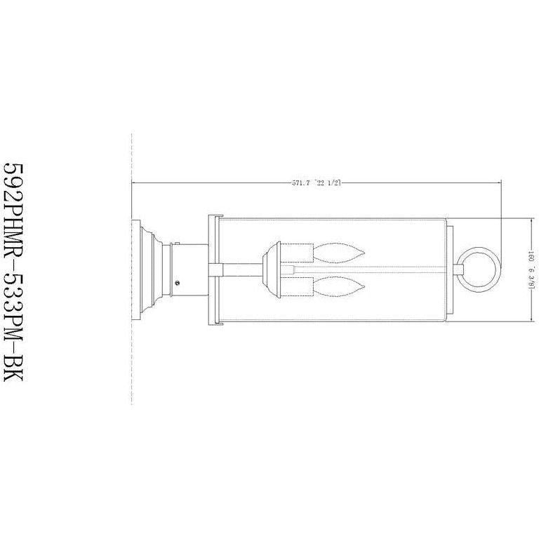 Z-Lite - Sana 2-Light Outdoor Pier Mount - Lights Canada