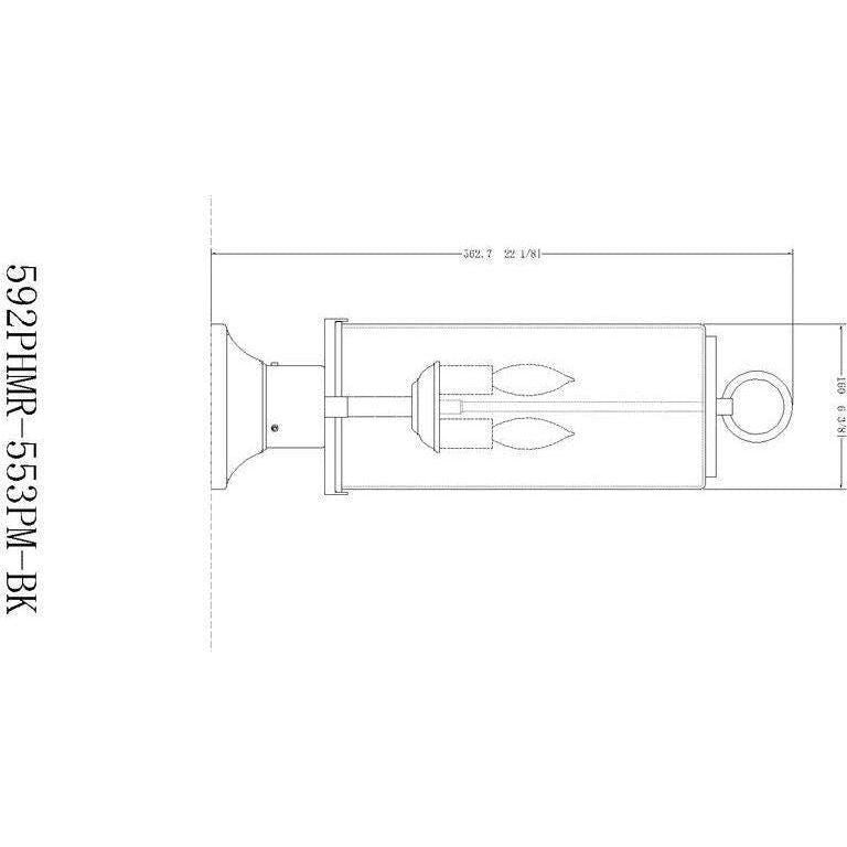 Z-Lite - Sana 2-Light Outdoor Pier Mount - Lights Canada
