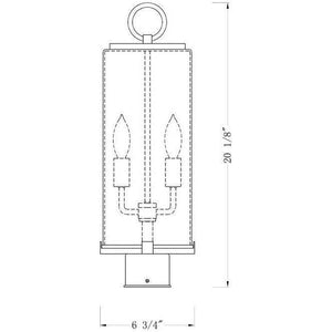 Z-Lite - Sana 2-Light Outdoor Post Light - Lights Canada