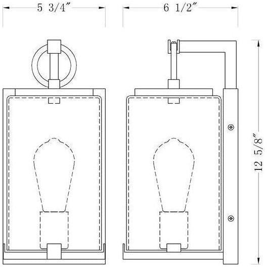 Z-Lite - Sana 1-Light Outdoor Wall Light - Lights Canada