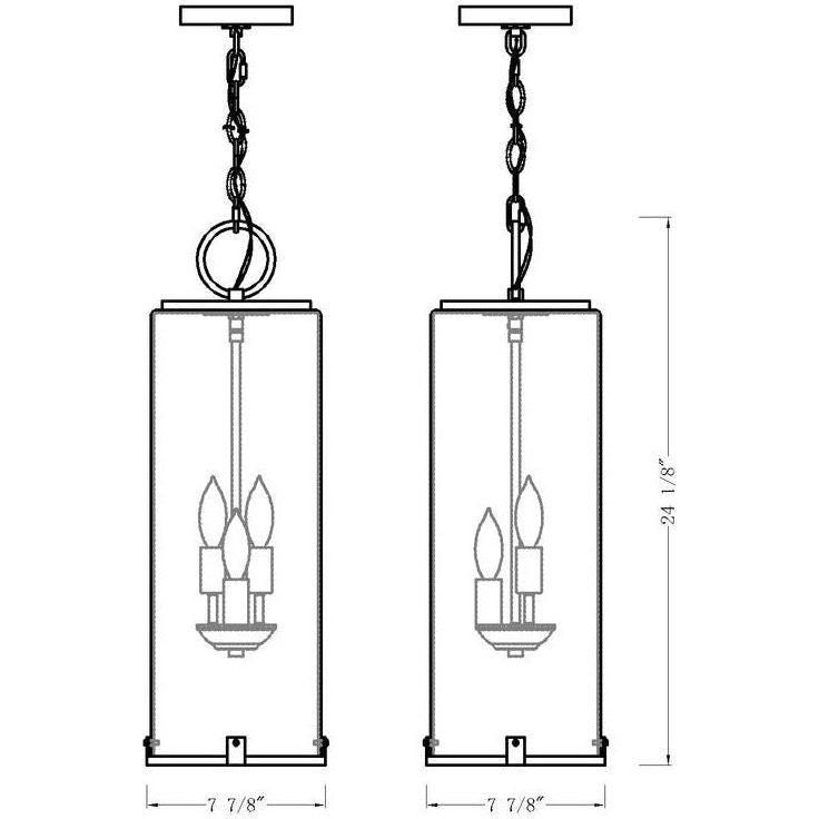 Z-Lite - Sana 3-Light Outdoor Pendant - Lights Canada