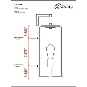 Z-Lite - Sana 1-Light Outdoor Wall Light - Lights Canada