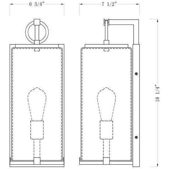 Z-Lite - Sana 1-Light Outdoor Wall Light - Lights Canada