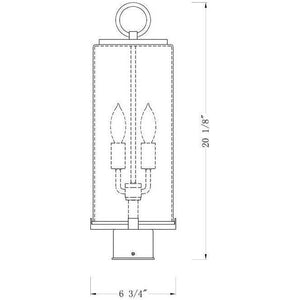 Z-Lite - Sana 2-Light Outdoor Post Light - Lights Canada