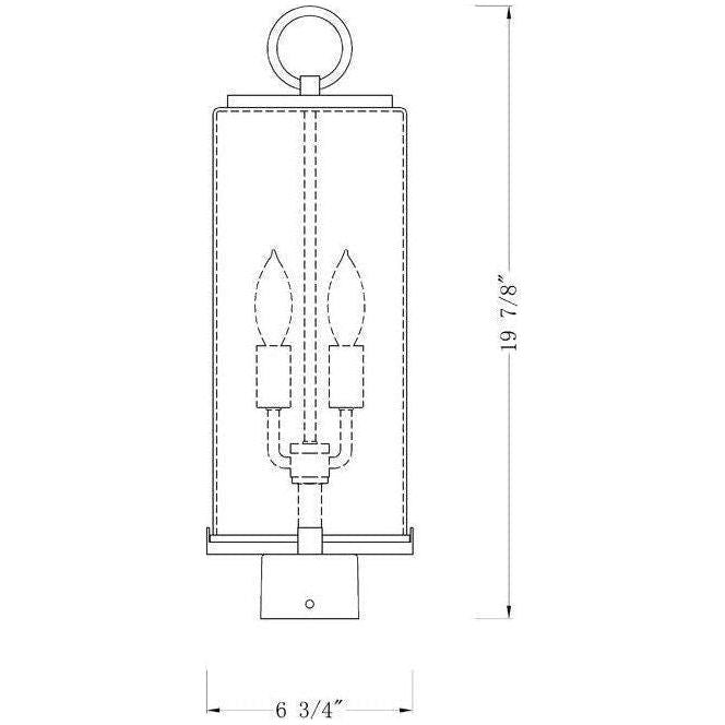 Z-Lite - Sana 2-Light Outdoor Post Light - Lights Canada