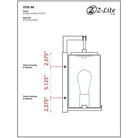 Z-Lite - Sana 1-Light Outdoor Wall Light - Lights Canada