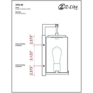 Z-Lite - Sana 1-Light Outdoor Wall Light - Lights Canada