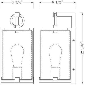 Z-Lite - Sana 1-Light Outdoor Wall Light - Lights Canada