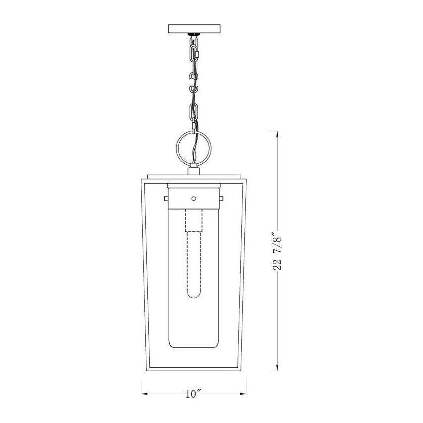 Sheridan 1-Light 10" Outdoor Pendant