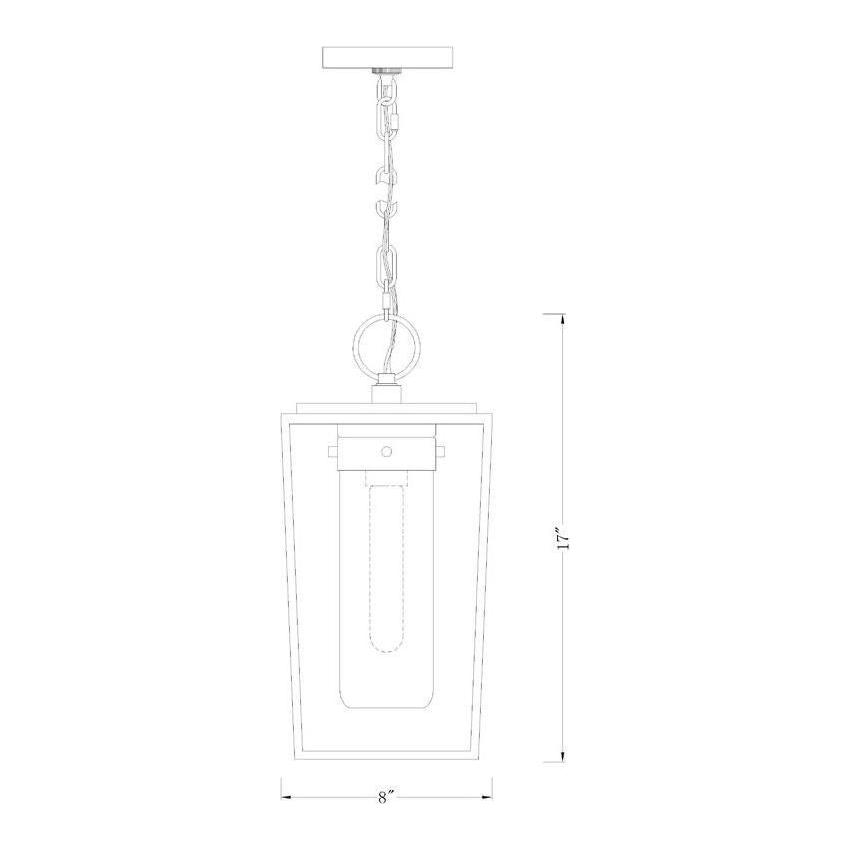 Sheridan 1-Light 8" Outdoor Pendant