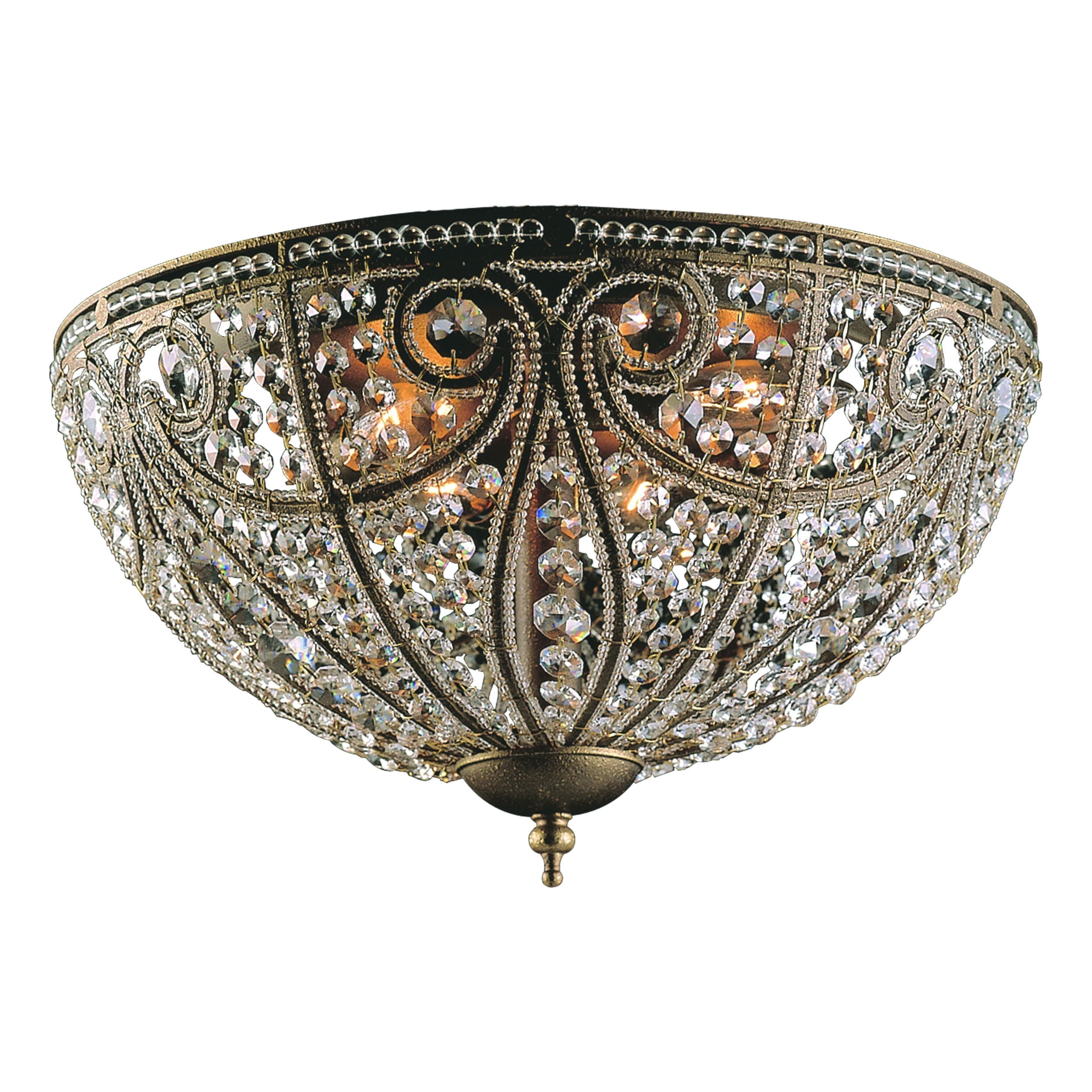 Elizabethan 17" Wide 6-Light Flush Mount