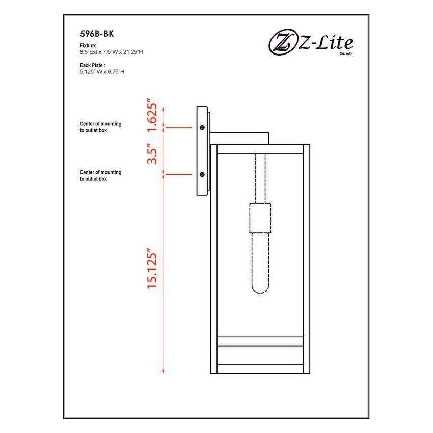 Nuri 1-Light 21.25" Outdoor Wall Light