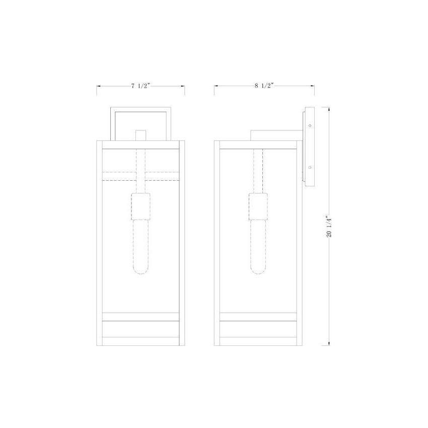 Nuri 1-Light 21.25" Outdoor Wall Light