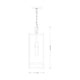 Nuri 1-Light 19.75" Outdoor Pendant