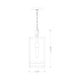 Nuri 1-Light 16" Outdoor Pendant