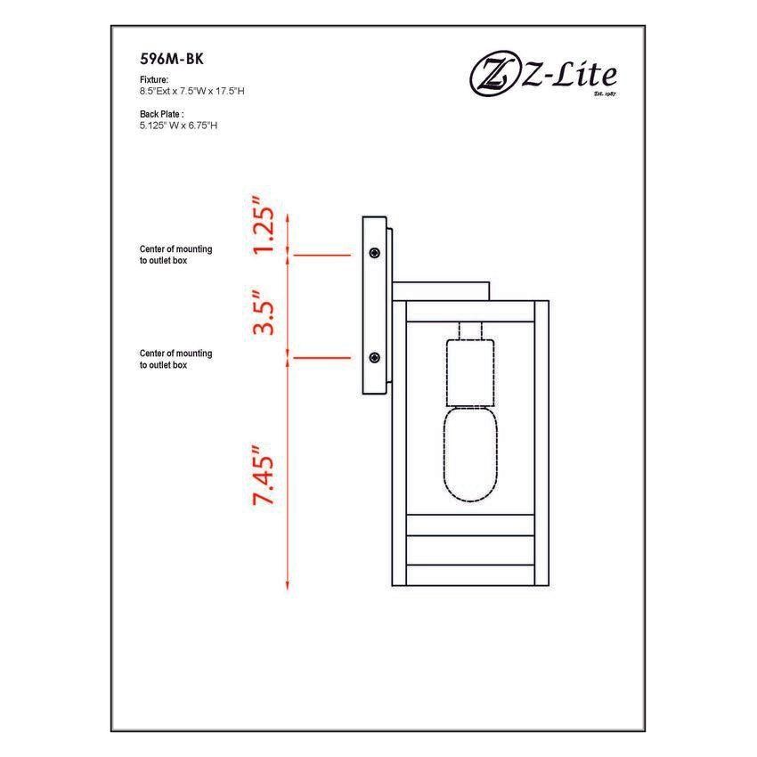 Nuri 1-Light 17.5" Outdoor Wall Light