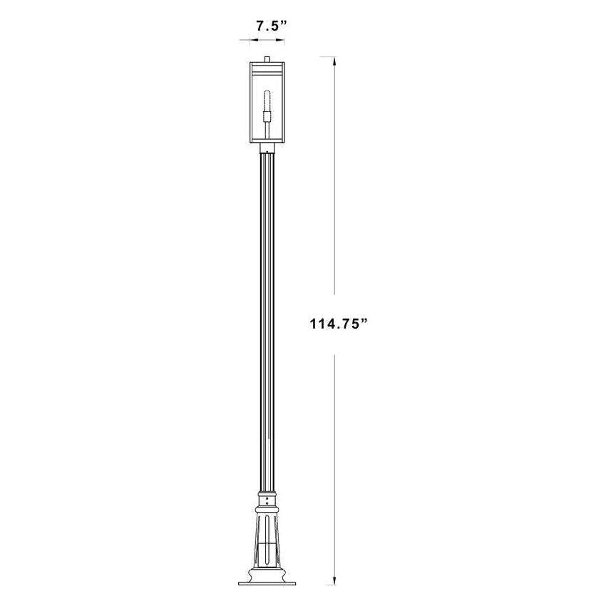 Nuri 1-Light Outdoor Post Mounted Fixture