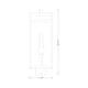 Nuri 1-Light 21" Outdoor Post Mount Fixture