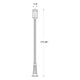 Nuri 1-Light Outdoor Post Mounted Fixture