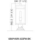 Z-Lite - Nuri 1-Light Outdoor Pier Mount - Lights Canada
