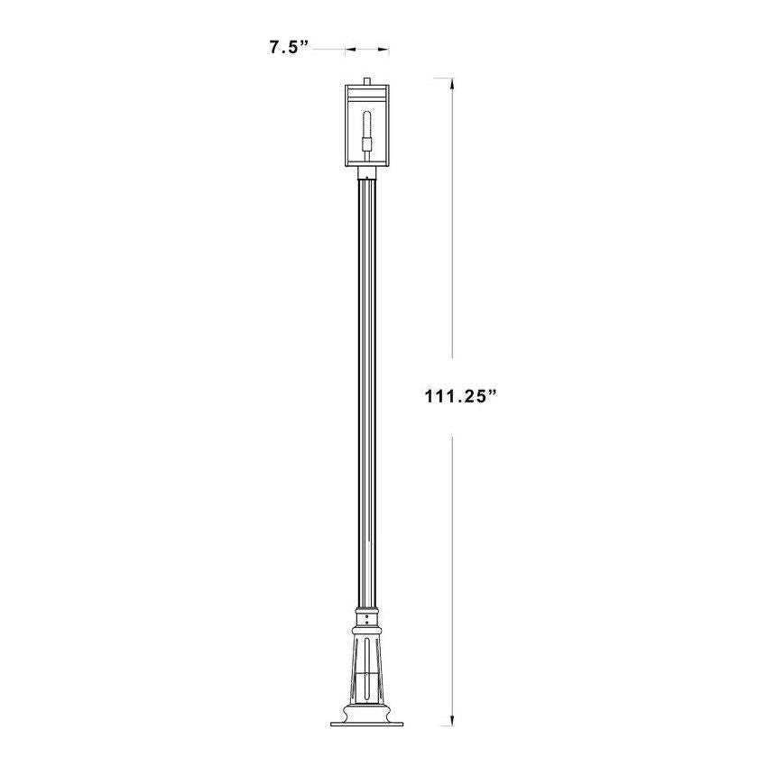 Nuri 1-Light Outdoor Post Mounted Fixture