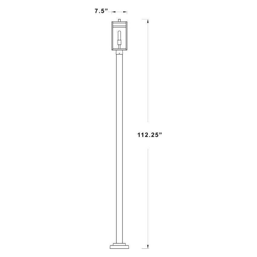 Nuri 1-Light Outdoor Post Mounted Fixture