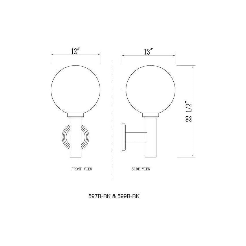 Laurent 1-Light 22.5" Outdoor Wall Light