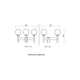Laurent 3-Light 18" Outdoor Post Mount Fixture
