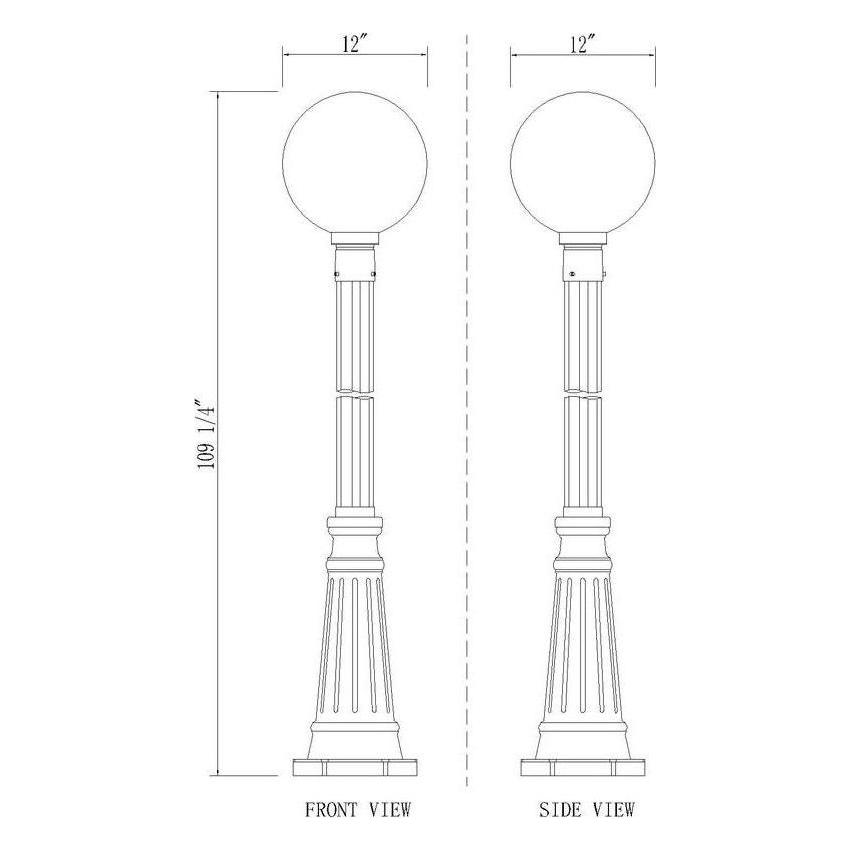 Laurent 1-Light Outdoor Post Mounted Fixture