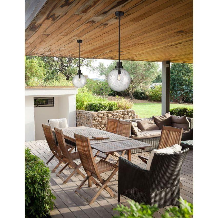 Laurent 1-Light 12" Outdoor Pendant