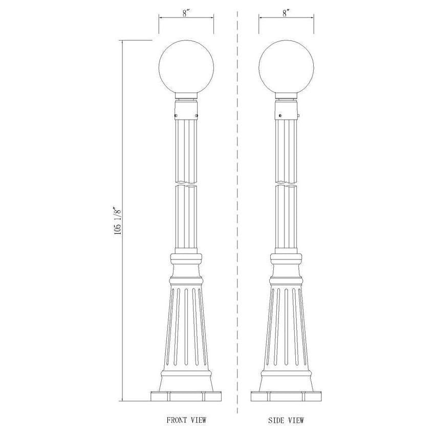 Laurent 1-Light Outdoor Post Mounted Fixture