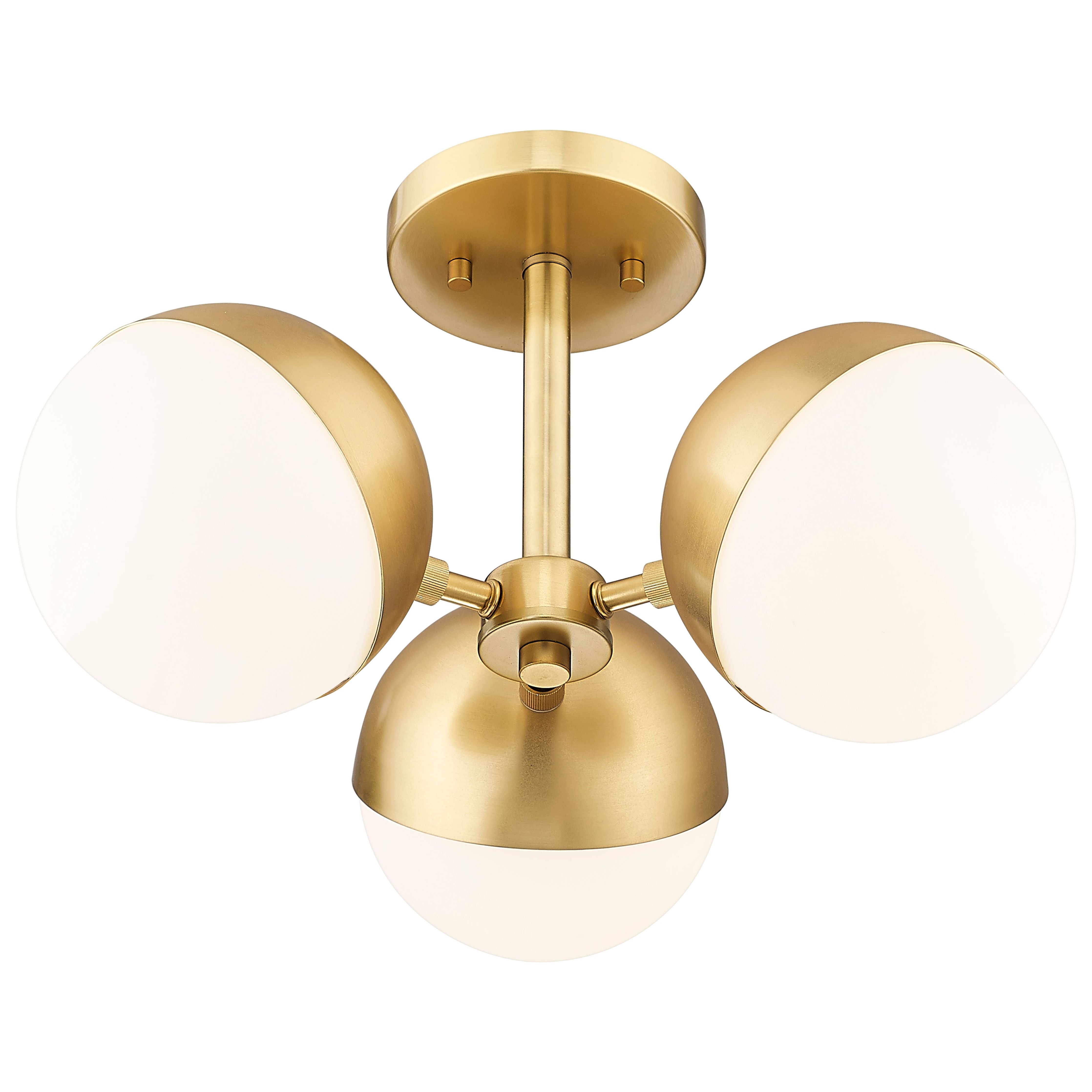 Realm Sphere 3-Light Semi Flush Mount
