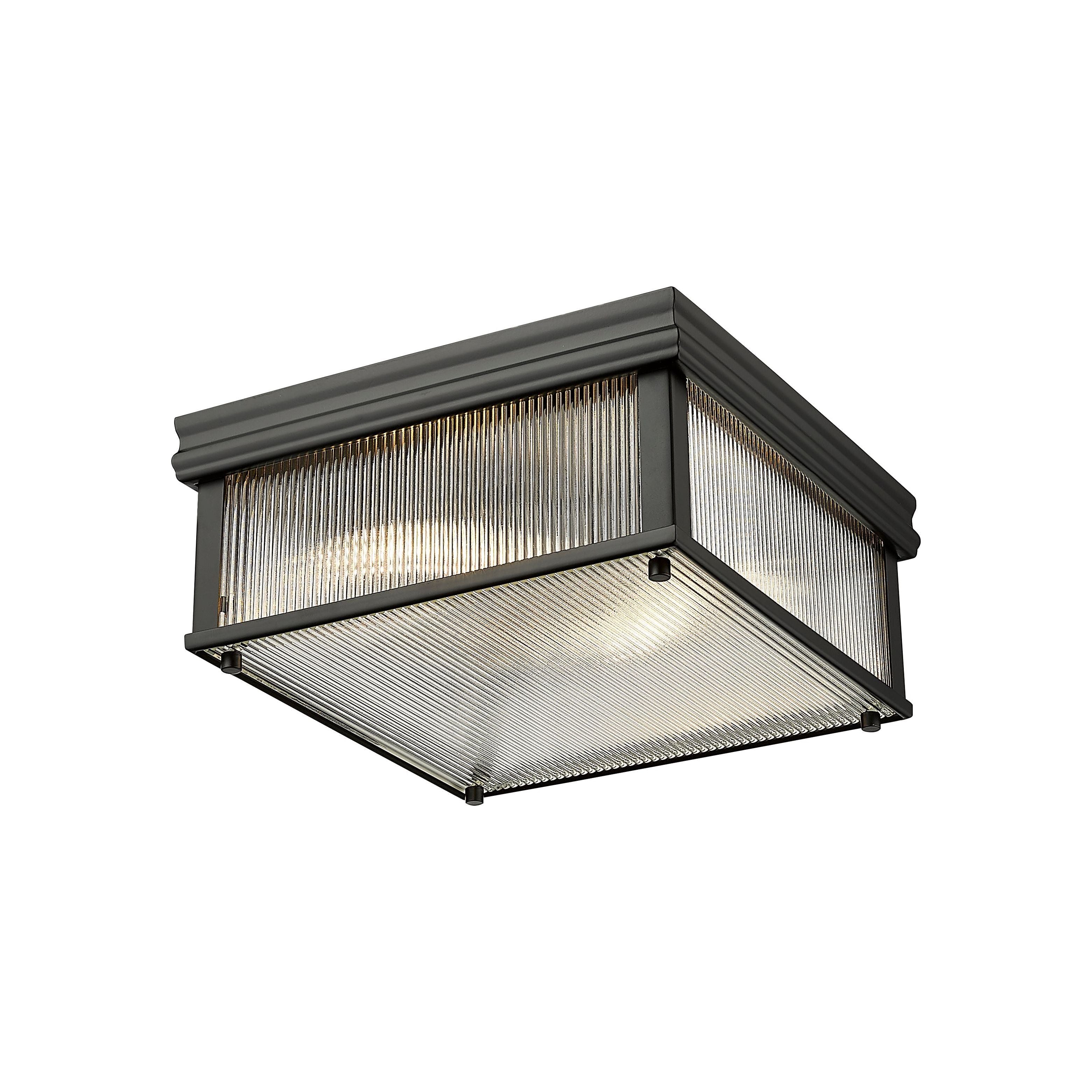 Carnaby 2-Light 13" Square Flush Mount