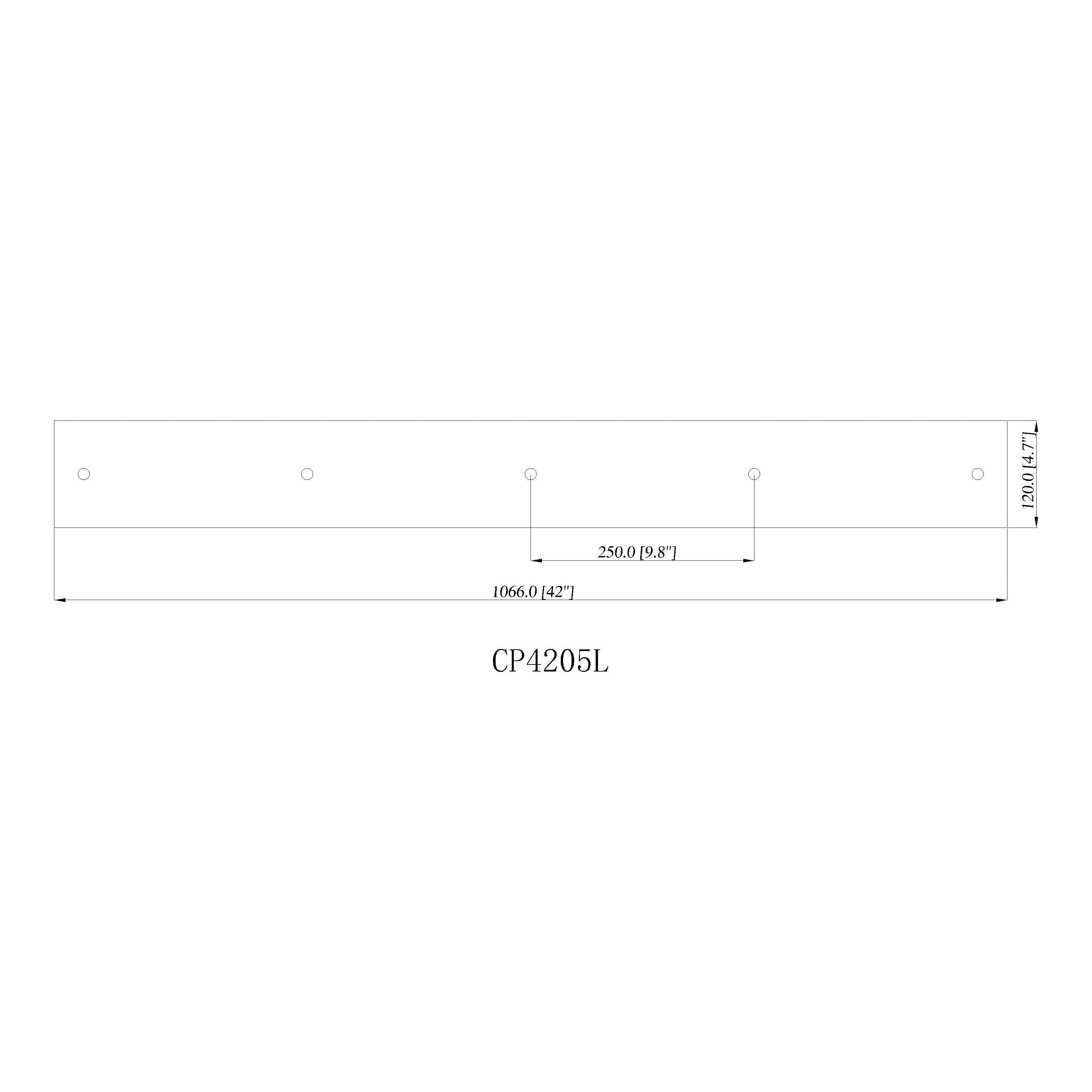Multi Point Canopy 5-Light Ceiling Plate