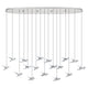 Paratebueno 62" 17-Light 3CCT LED Pendant
