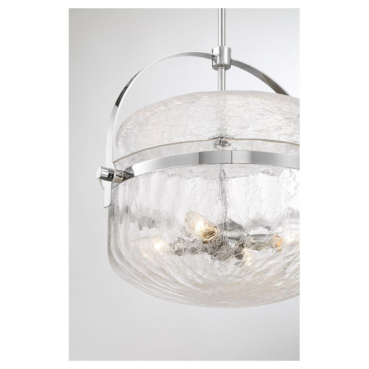 Denmar 4-Light Convertible Semi Flush / Pendant